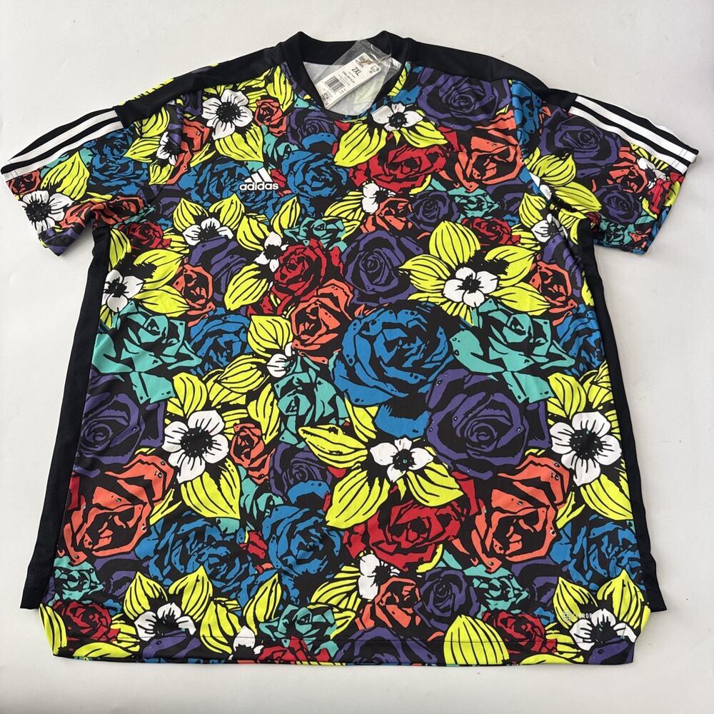 New Adidas Mens Originals Tiro Soccer Floral Jersey Men Size 2XL NWT